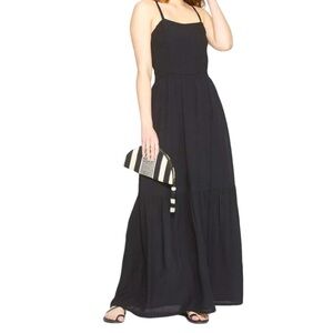 Universal Thread Black Strappy Maxi Dress